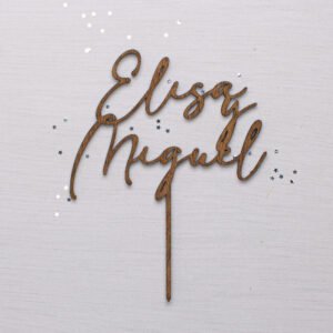 TOPPER PARA TARTA PERSONALIZADO CON NOMBRES