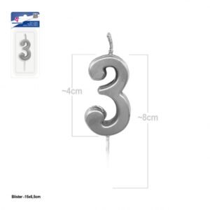 VELA DE CUMPLEAÑOS NÚMERO 3