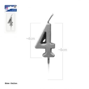 VELA DE CUMPLEAÑOS NÚMERO 4