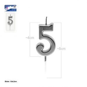 VELA DE CUMPLEAÑOS NÚMERO 5