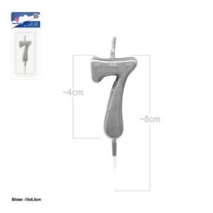 VELA DE CUMPLEAÑOS NÚMERO 7